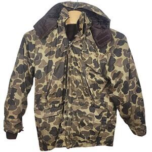 Men's Avid Outdoor Duck Camo Frog Skin Insulated Hooded Coat Jacket Medium M